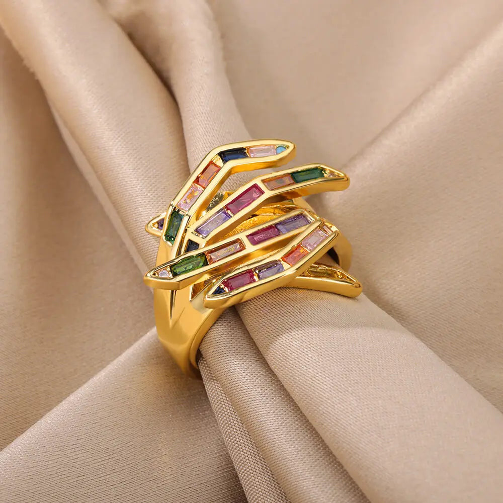 Coloful Zircon Ring