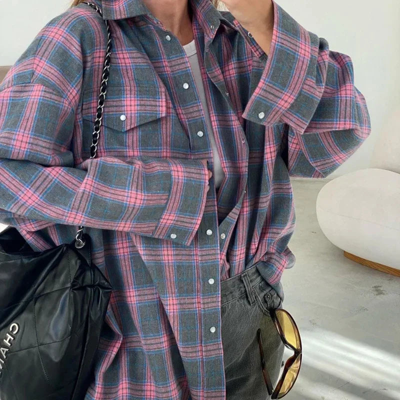 Oversized Plaid Shirt