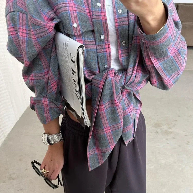 Oversized Plaid Shirt