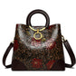 ZEDASTYLE Bag Dark Yellow Flower Print Shoulder Bag