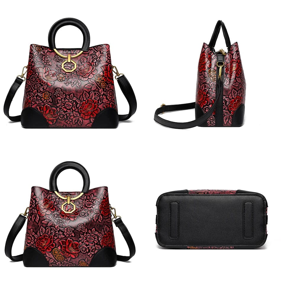 ZEDASTYLE Bag Flower Print Shoulder Bag