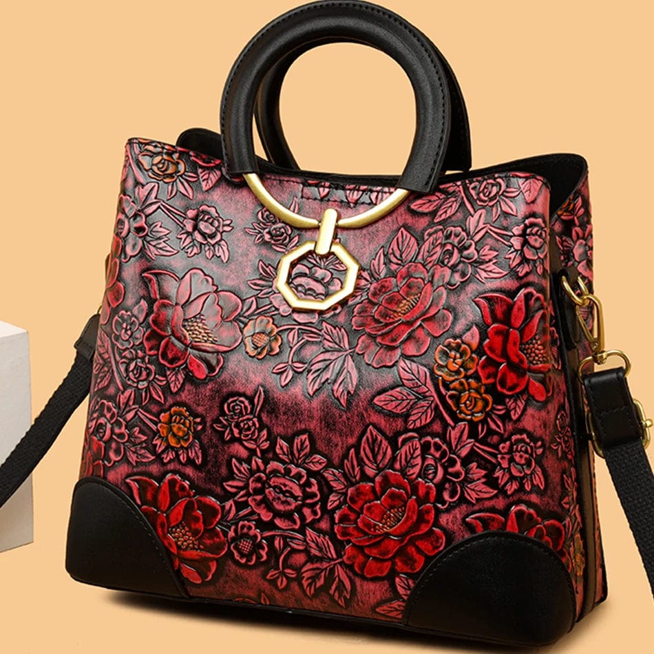 ZEDASTYLE Bag Flower Print Shoulder Bag