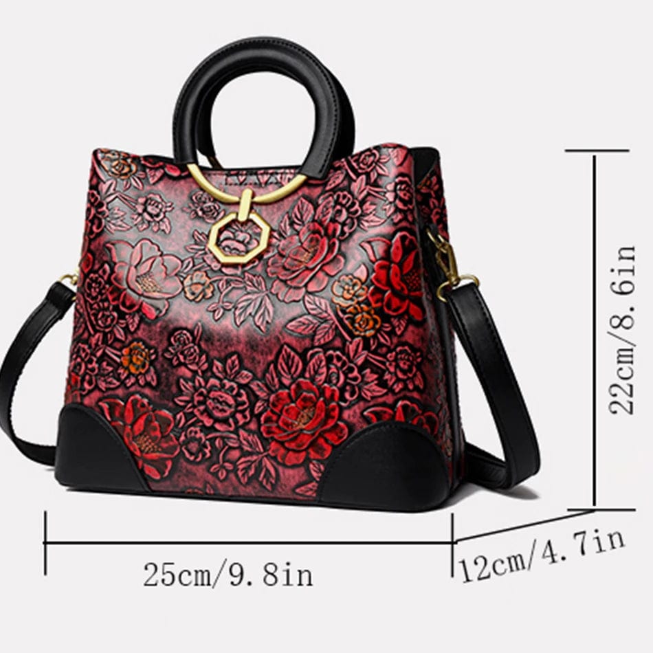 ZEDASTYLE Bag Flower Print Shoulder Bag