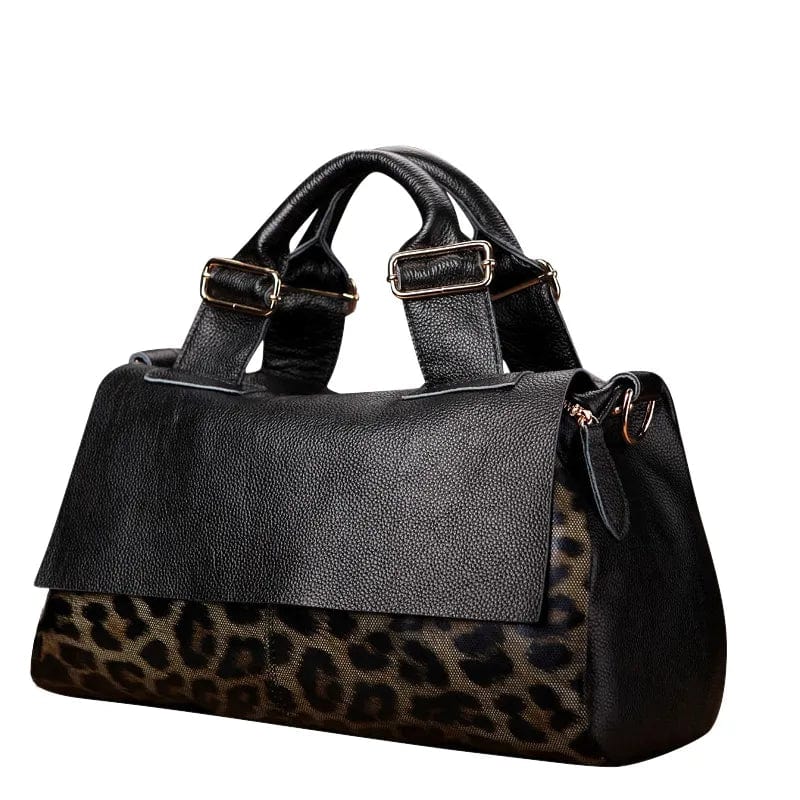 ZEDASTYLE Bag Leopard Leather Handbag