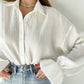 ZEDASTYLE Blouse Blouse with Ruffles