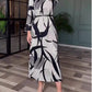 ZEDASTYLE Dress Beige / S Vintage Midi Dress