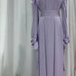 ZEDASTYLE Dress Purple / S Long Satin Dress