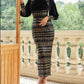 ZEDASTYLE Dress Vintage Black Velvet Dress