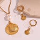 ZEDASTYLE Earrings Scallop Shell Jewelry Set