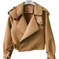 ZEDASTYLE Jacket Dark Khaki / S Leather Jacket