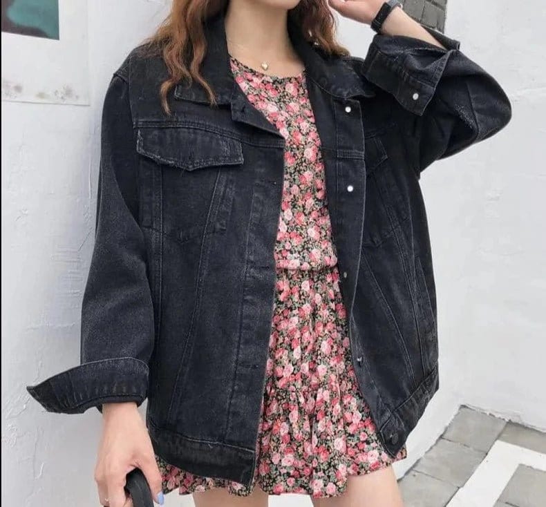 ZEDASTYLE Jacket Embroidered Denim Jacket