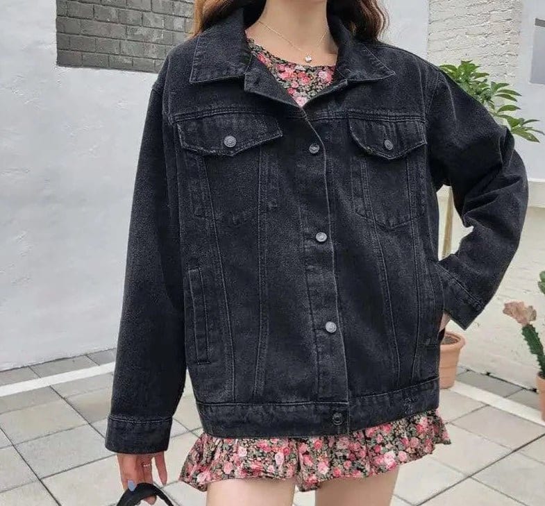 ZEDASTYLE Jacket Embroidered Denim Jacket