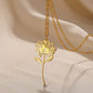 ZEDASTYLE Necklace NOV-COSMOS / Gold 12 Month Flower Necklace