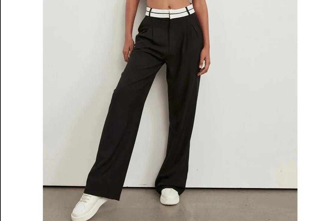 ZEDASTYLE Pants Black / S Elegant Loose Pants