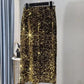 ZEDASTYLE Skirt Gold / S Slim Sequin Skirt