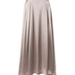 ZEDASTYLE Skirt Khaki / S Satin Maxi Skirt