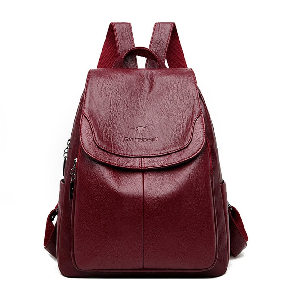 ZEDASTYLE Backpack Burgundy Backpack