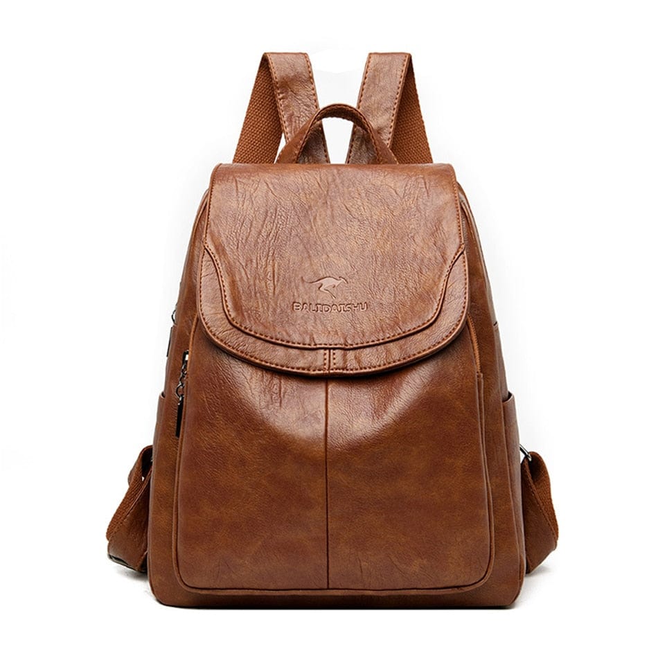 ZEDASTYLE Backpack Yellow Brown Backpack