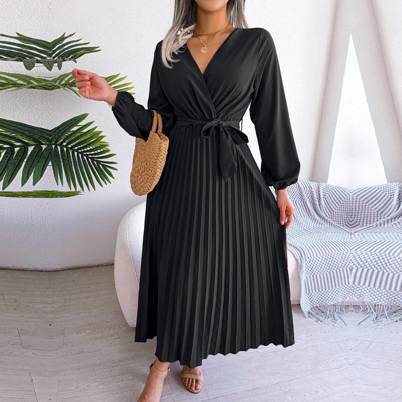 ZEDASTYLE Dress Black / S Spring Dress