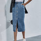 ZEDASTYLE Skirt Denim Skirt